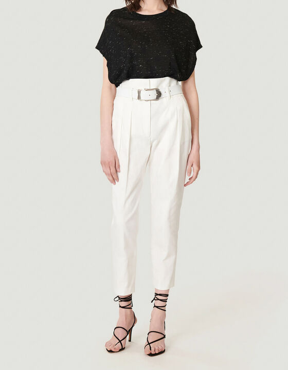 AOKI HIGH WAIST CROPPED TROUSERS